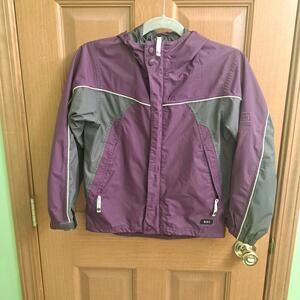 REI Lightweight Jacket Girls M (8-10) Purple And Grey